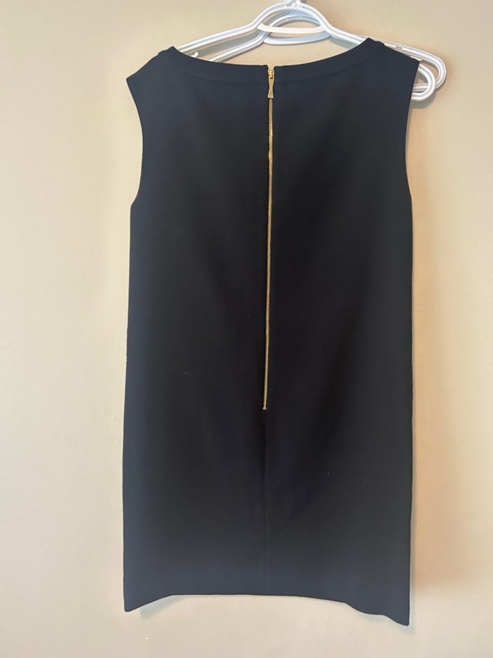 Kate Spade Sleeveless Black Mini Shift Dress with Beaded Pocket Trim - Picture 5 of 5